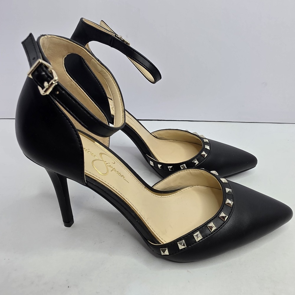 Jessica Simpson High Heels Black Size 7.5M Heel 3.5"